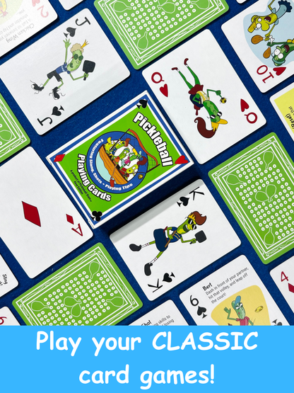 Pickleball Playing Cards — Featuring Slang, Shots & Playing Tips